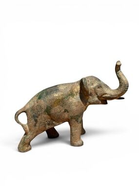 Otagiri MCM Heavy Brass Elephant Sculpture w/ Green Patina – Japan
